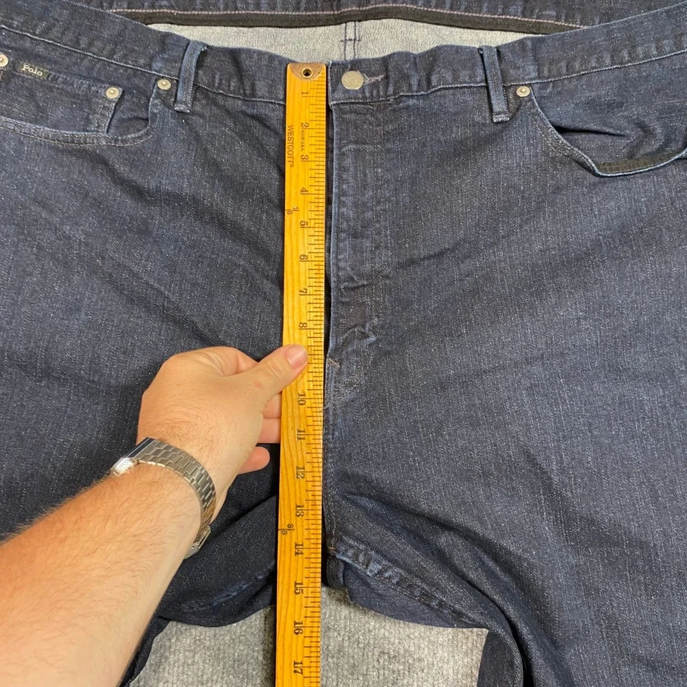 Polo Ralph Lauren Prospect Straight Mens Jeans 48x30 Dark Indigo Blue‎ Denim